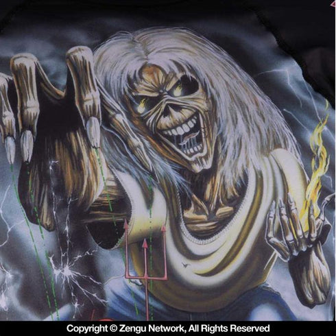 Tatami Iron Maiden Number Of The Beast Women's Grappling Rashguard-5